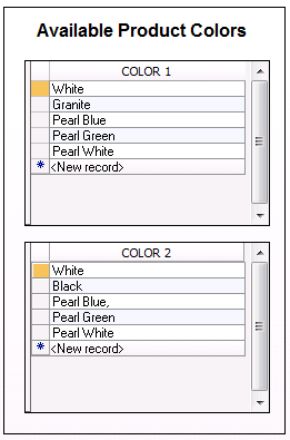 3. Product Colors
