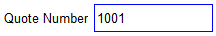 1. Quote/Invoice number