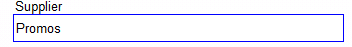 3. Select Supplier drop down