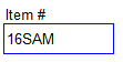 4. Select Item #