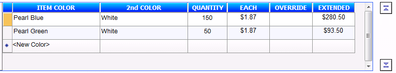 5. Select Item details and enter quantity