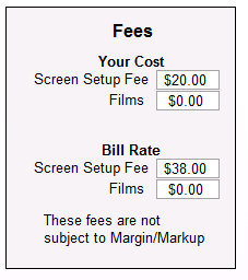 4. Setup fees